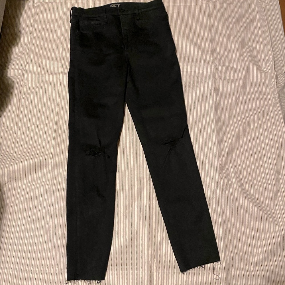Abercrombie High Waisted Black Jeans
